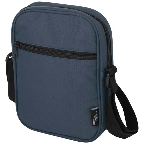 Sac bandoulière promotionnel recyclé 2L Byron Bleu hale